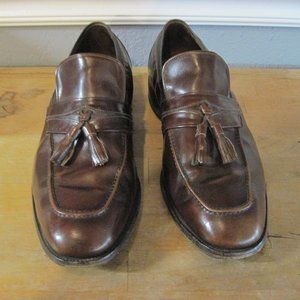 Biscayne Brown Slip On Tassle Loafers Size 9.5